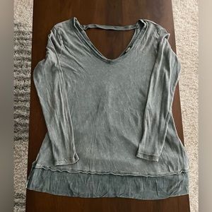 Peyton Jensen Blue Long Sleeve Top - Size S